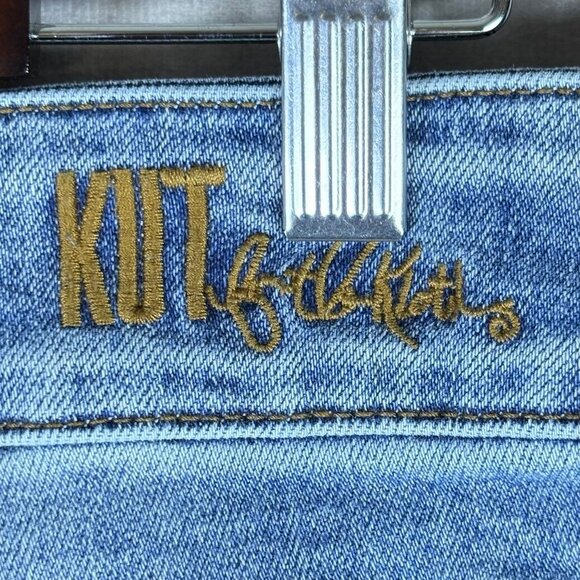 KUT from the Kloth Lucy High Rise Wide Leg Jeans Women’s 14 Blue Denim - Picture 5 of 12